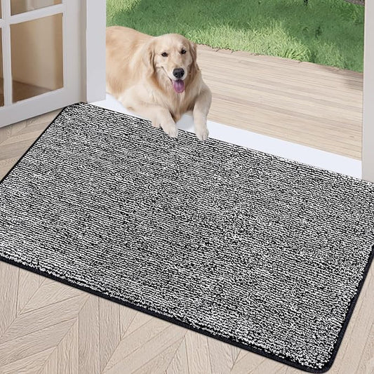 REFETONE Indoor Doormat, Front Door Mat 24"x36" Absorbent Rubber Backing Non by Refetone