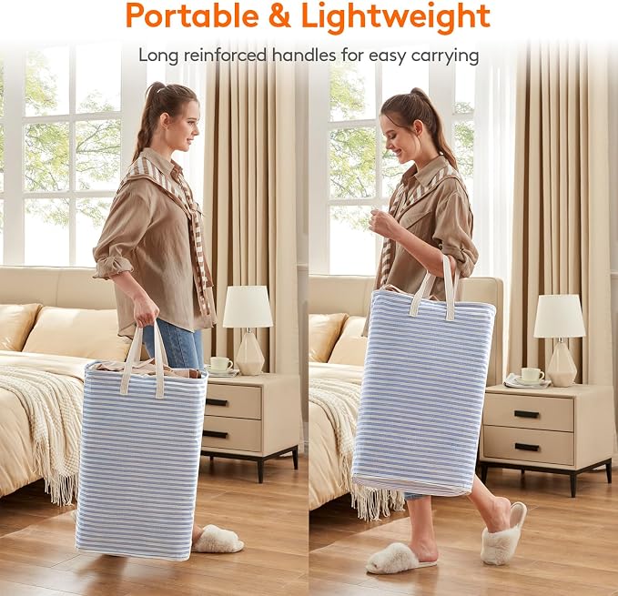 Lifewit 2 Pack Laundry Hamper Large Collapsible Laundry Baskets, Freestanding - Image 4