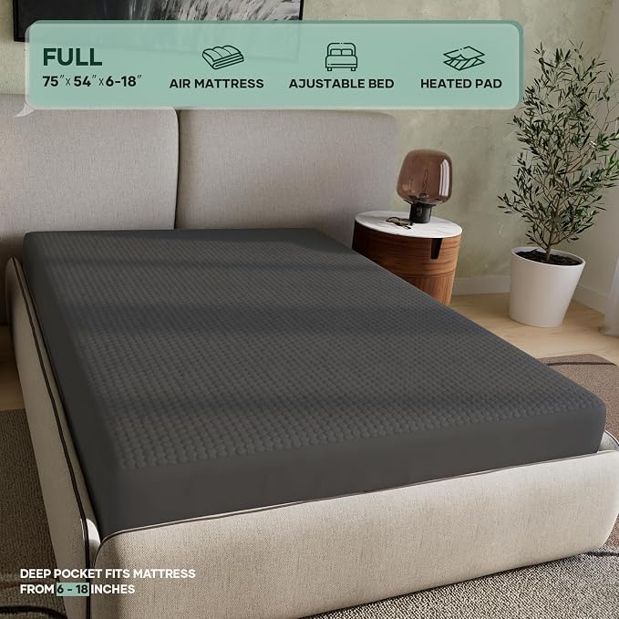 OhGeni Waterproof Mattress Protector, Fitted Sheet - Image 4