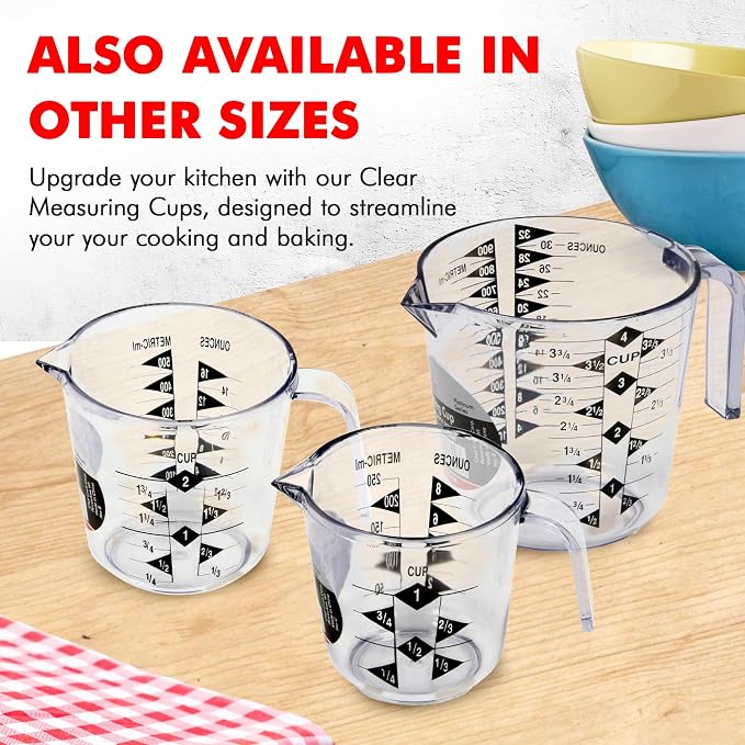 Chef Craft Select Plastic Measuring Cup, 4 Cup - Image 7