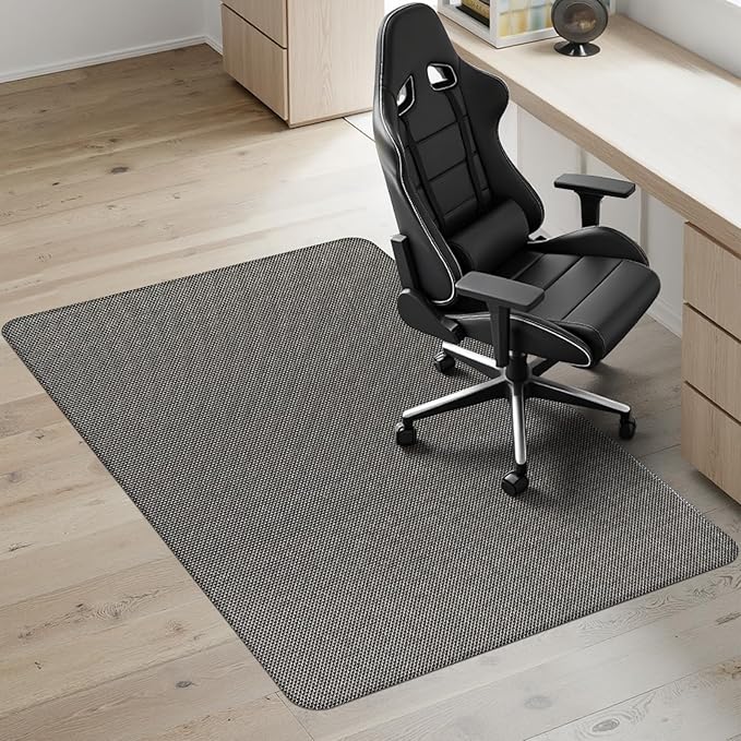 Kuyal Office Chair Mat for Hardwood Floor, Anti Slip, Non-Curve Computer Chair by Kuyal