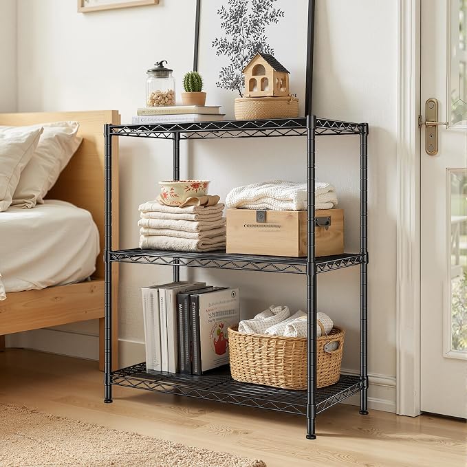 Storage Shelves Adjustable Wire Shelving Metal Wire Rack Shelving Unit Storage - Image 2