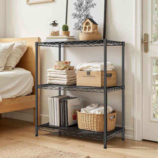 Storage Shelves Adjustable Wire Shelving Metal Wire Rack Shelving Unit Storage - Image 2