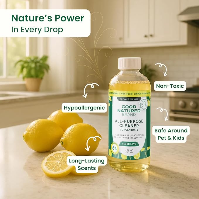 Good Natured Brand All-Purpose Cleaner Concentrate | Multi-Surface Cleaner | - Image 2