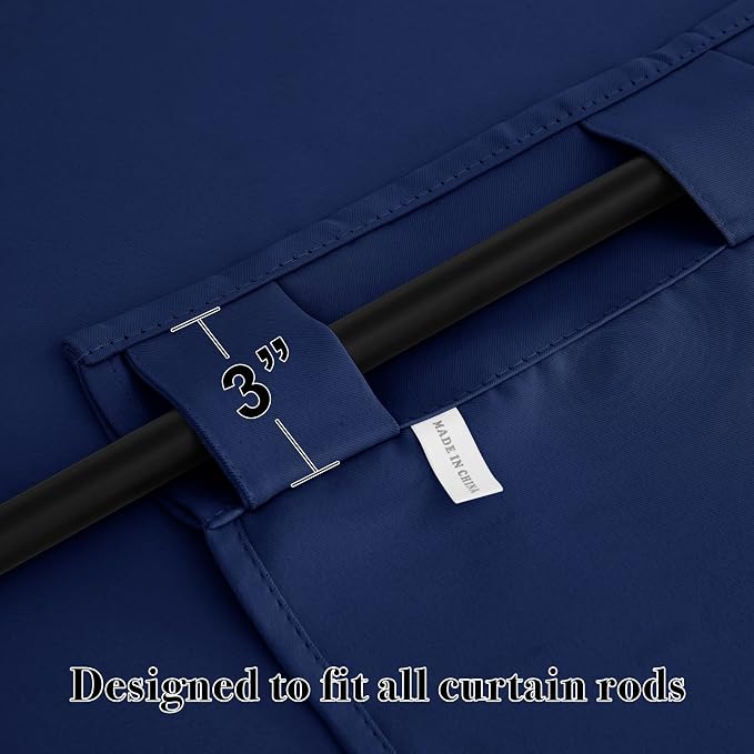 RYB HOME Kitchen Curtain Room Darkening Drapes, Thermal Insulated Curtains - Image 2
