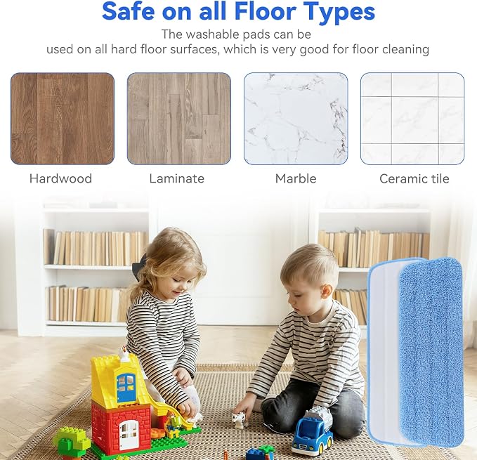16.5 inch Microfiber Mop Pads for Rubbermaid Reveal Spray Mop and Any 16.5" - Image 5