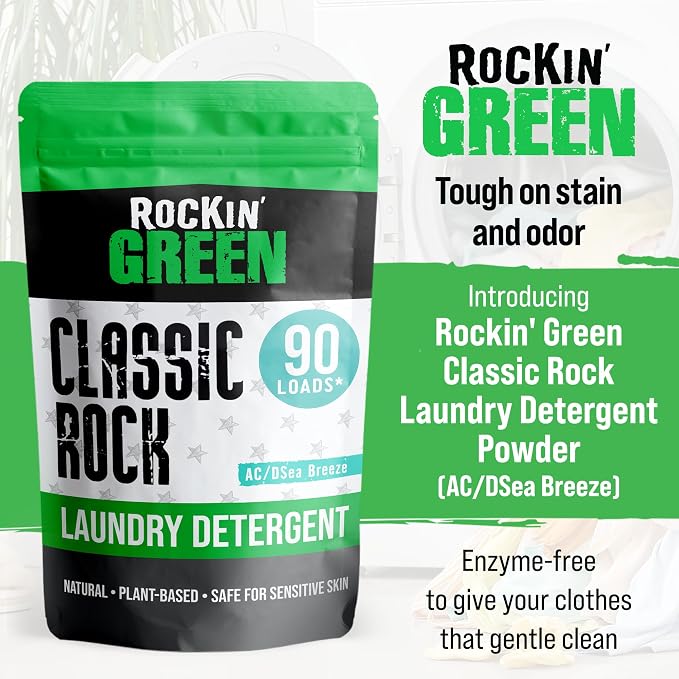 Rockin' Green Classic Rock Laundry Detergent, Plant based, All Natural Laundry - Image 2