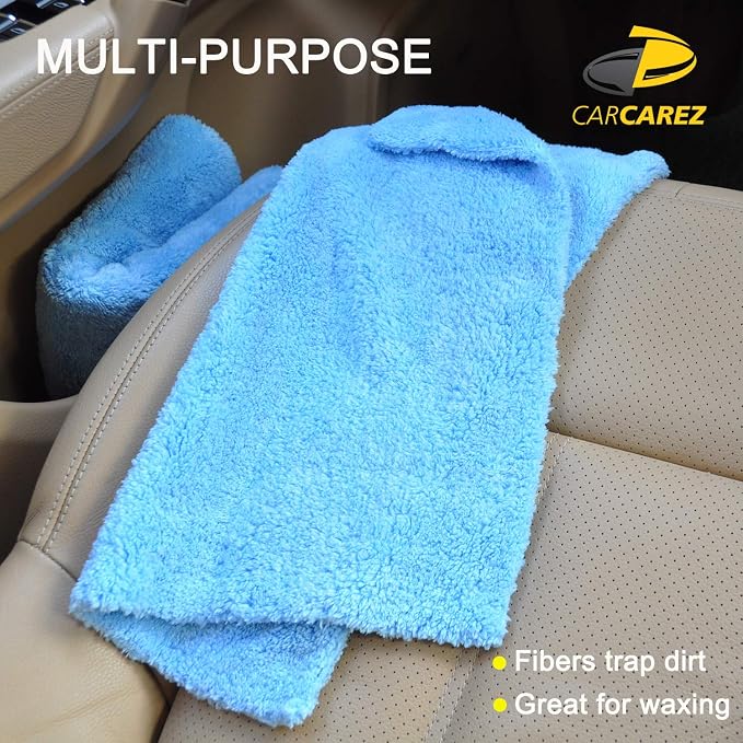 CARCAREZ Microfiber Towels for Cars, Car Drying Wash Detailing Towel - Image 6