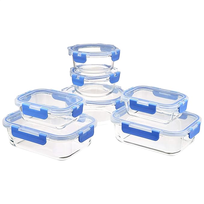Amazon Basics Glass Food Storage Containers by AmazonBasics