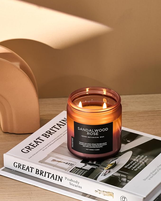M&SENSE Sandalwood Rose Scented Candle - Image 7
