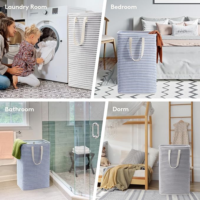 Lifewit 2 Pack Laundry Hamper Large Collapsible Laundry Basket, Freestanding - Image 6