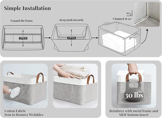 StorageWorks 45L Large Storage Bins - Image 6