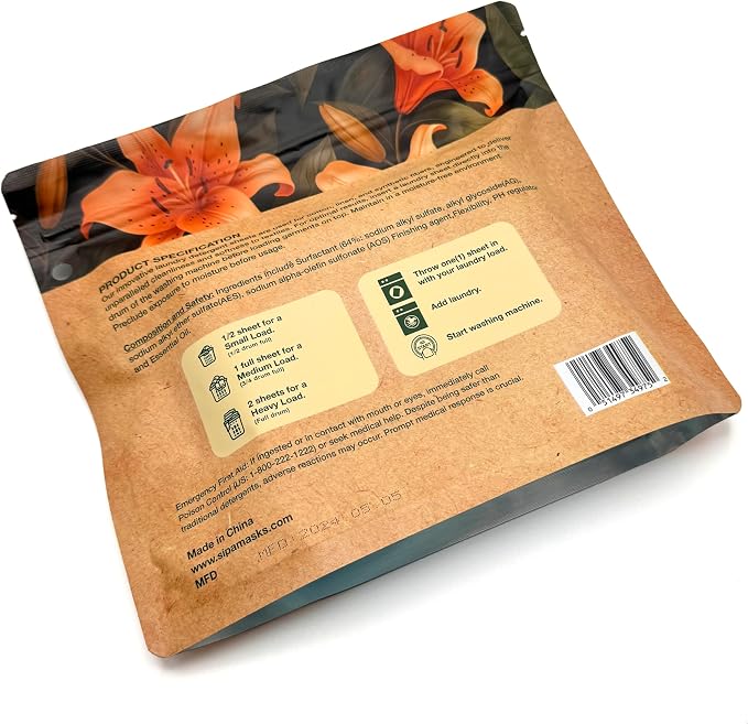 SIPA Laundry Detergent Sheets Bag - Image 2