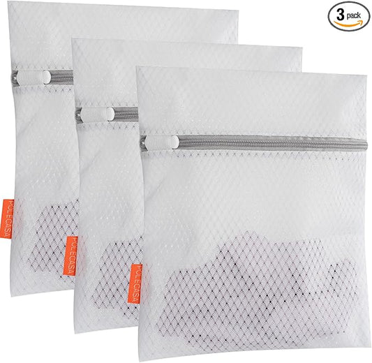 Polecasa 3Pcs 9 x 12 Inches Extra Durable 125g Diamond Mesh Laundry Bags by Polecasa