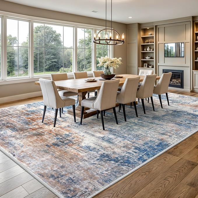 IOHOUZE Abstract Area Rugs 9x12 Ft Washable Large Rugs - Image 2