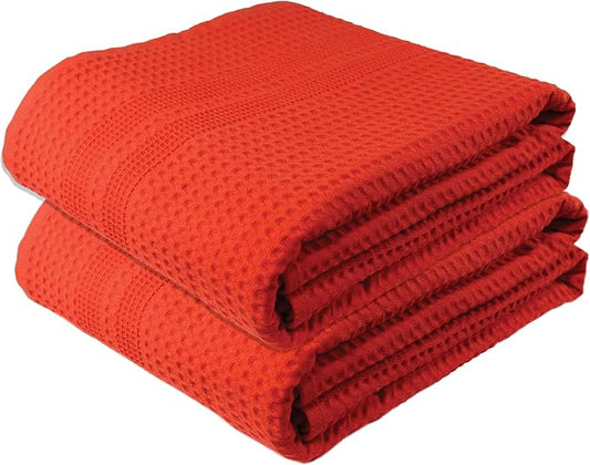 GILDEN TREE Waffle Bath Sheet Large Bath Towels Quick Dry Thin Body Towels by GildenTree