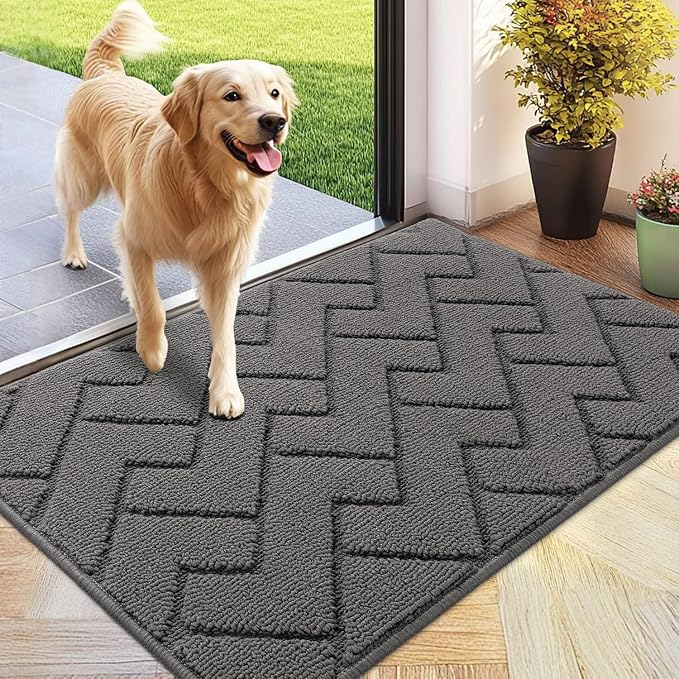 hicorfe Indoor Doormat, Front Back Door Mat Rubber Backing Non Slip Door Mats by Hicorfe