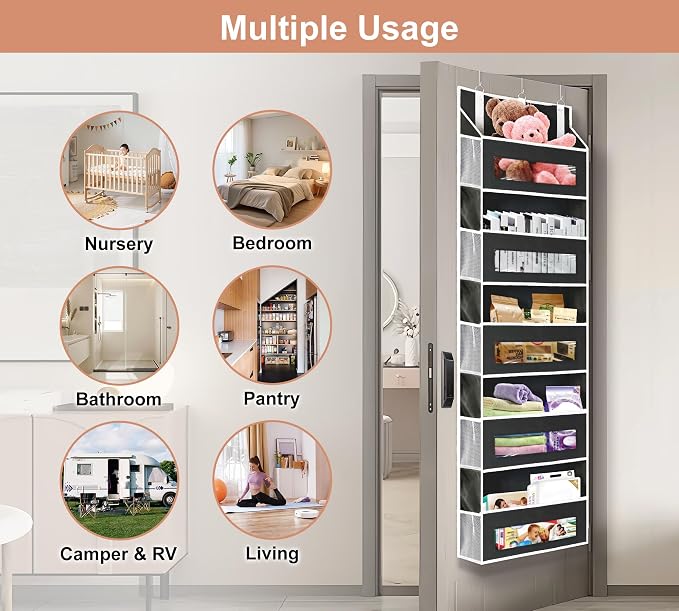 5-Tier Over The Door Storage Organizer - Image 7