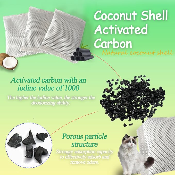 Activated Charcoal Odor Absorber Bags Compatible - Image 3