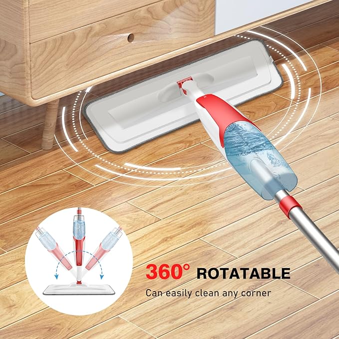 nacena Spray Mop for Floor Cleaning, Dust Mop - Image 4