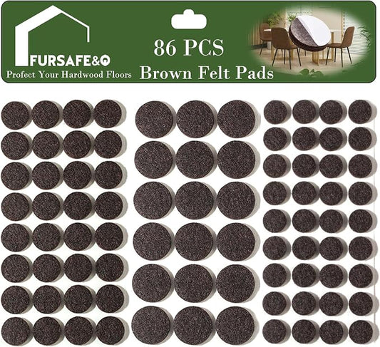 Fursafe&Q Felt Furniture Pads, Furniture Felt Pads by FursafeQ