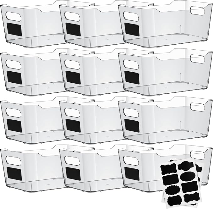 Clear Plastic Storage Bins by ShelfShaper