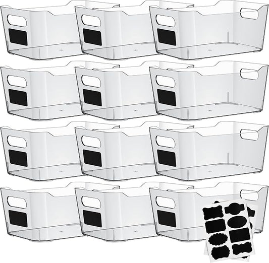 Clear Plastic Storage Bins by ShelfShaper