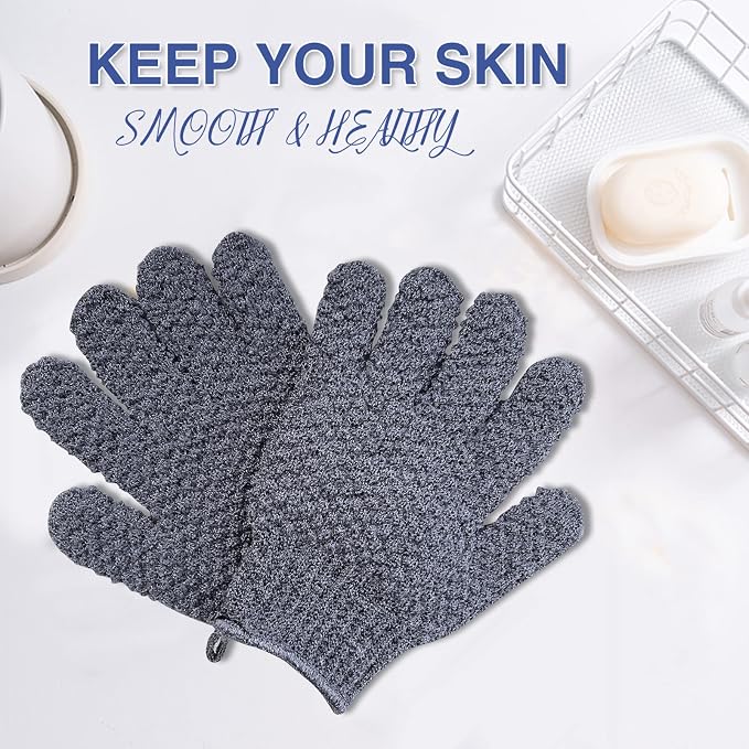 Yiclick Heavy Exfoliating Gloves, Exfoliating Body Scrubber - Image 2