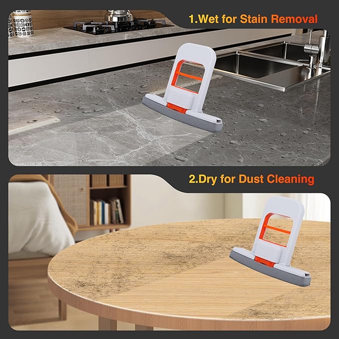 Mini Foldable Desktop Mop, Sponge Mop, Wet and Dry Use Cleaning System - Image 7