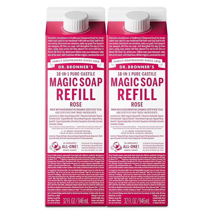 Dr. Bronner's Magic Soap-Pure-Castile Liquid Soap Refill-Regenerative Organic by DrBronners