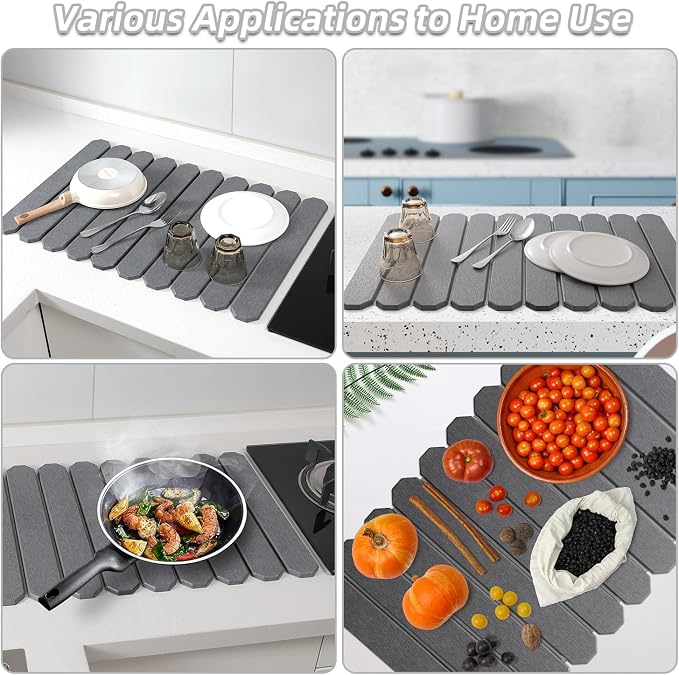 Large Stone Drying Mat for Kitchen Counter - Image 3