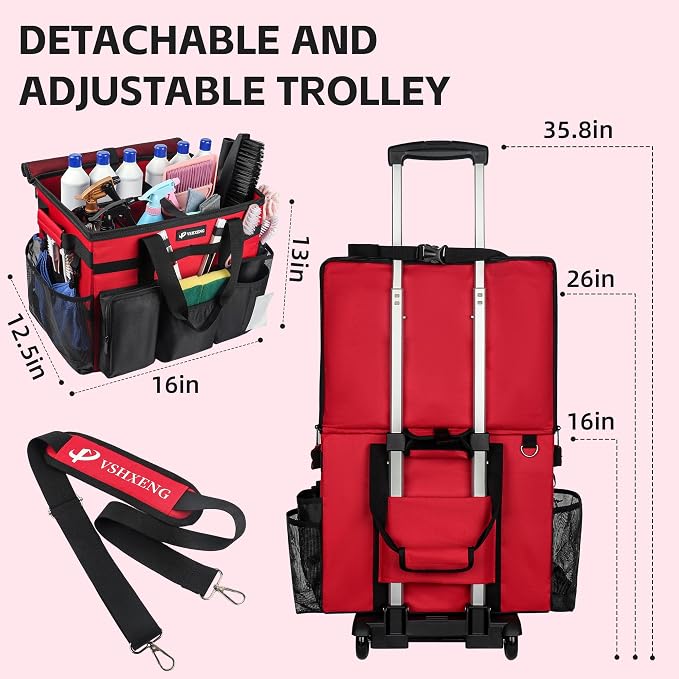 Rolling Cleaning Caddy Bag - Image 3