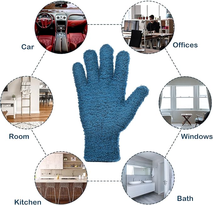 Patelai 2 Pairs Microfiber Gloves - Image 2