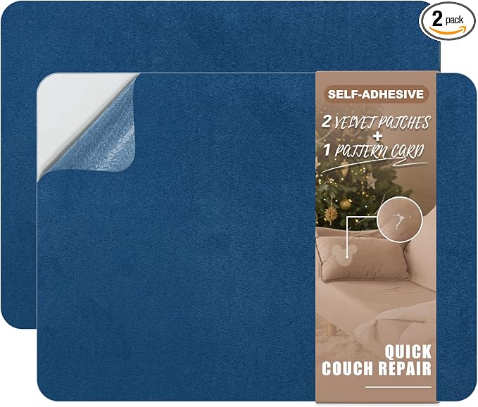 Azobur Fabric Couch Repair Patch 8.3 x 11 inches, Self-Adhesive Fabric Repair by Azobur
