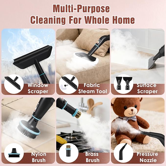 Steam Cleaner, 4 Bar High Pressure Steamer - Image 7