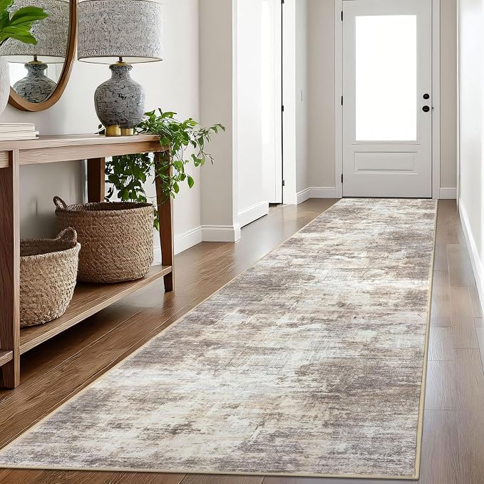 IOHOUZE Abstract Runner Rug 3x16 Ft Long Washable Runners by iOhouze