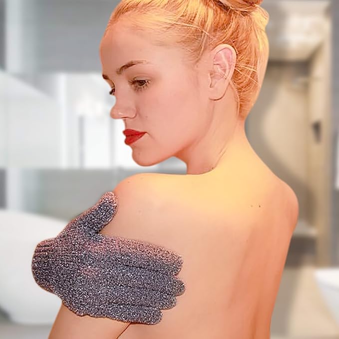 Evridwear Exfoliating Glove for Shower Man and Women, Dual Texture Bath Body - Image 2