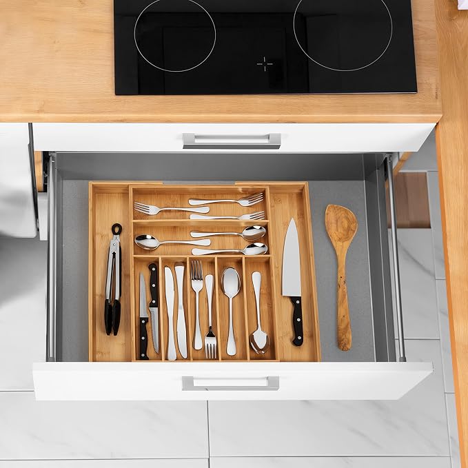 Bamboo Drawer Organizer, 2 Pack - Image 6