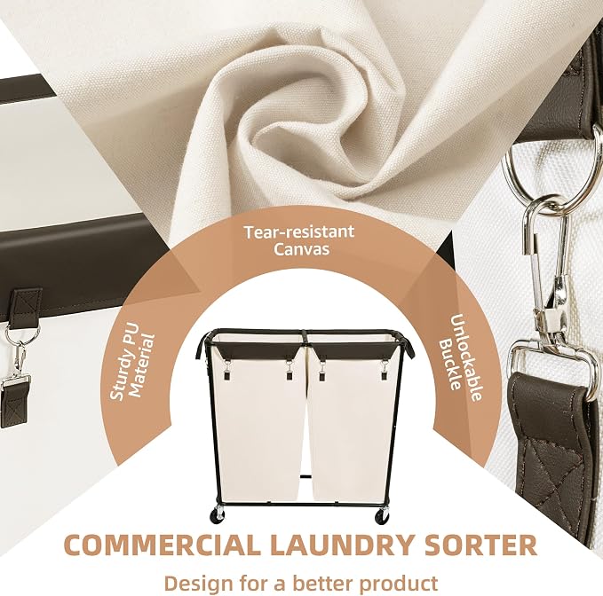 STORAGE MANIAC Commercial Laundry Hamper - Image 5