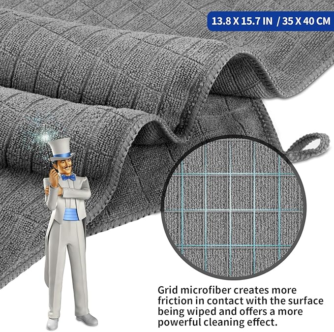 MR.SIGA Microfiber Cleaning Cloth, All-Purpose Cleaning Towels, Size 13.8 x - Image 2