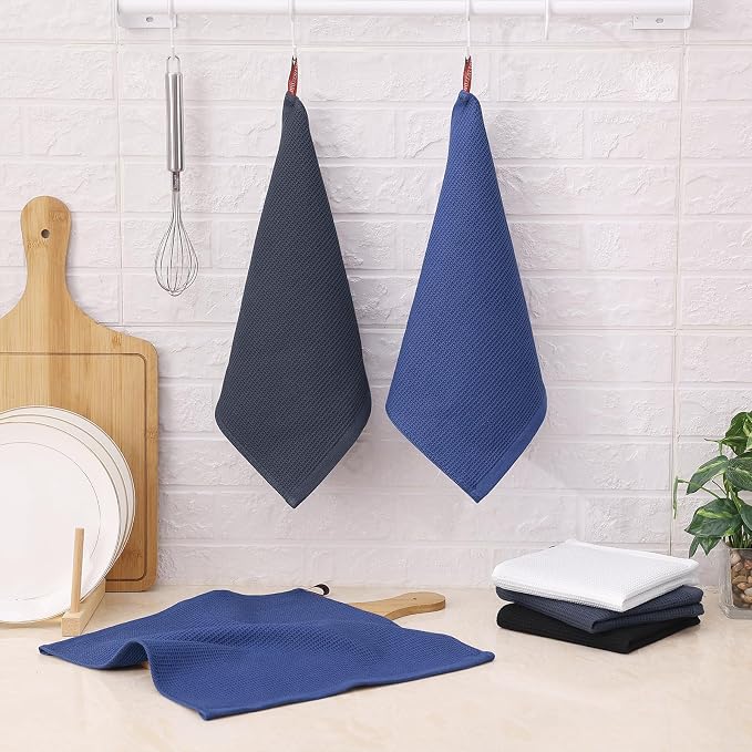 Homaxy 100% Cotton Waffle Weave Dish Cloths - Image 7
