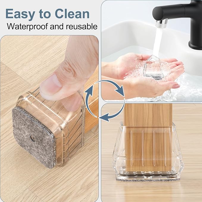 24PCS Square Chair Leg Floor Protectors - Image 6