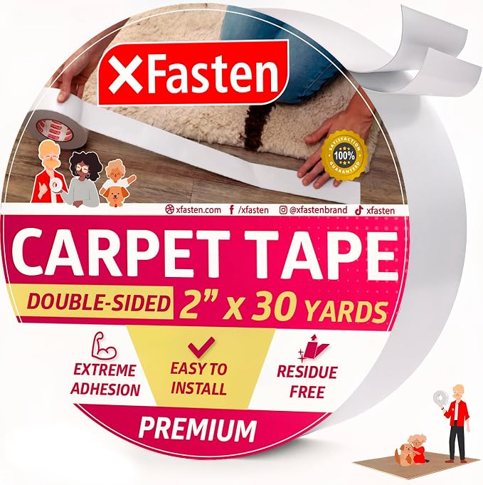 XFasten Double Sided Carpet Tape by XFasten