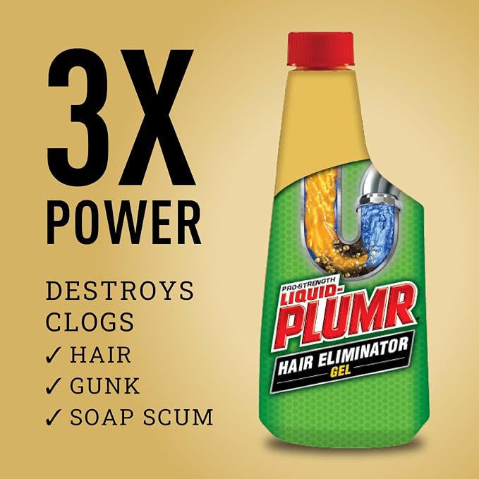 Liquid-Plumr Pro-Strength Hair Eliminator Gel Clog Remover, Hair Clog Remover - Image 2