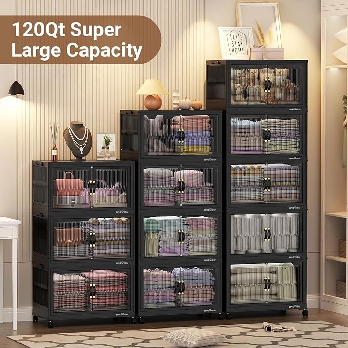 BROVIEW 480Qt Stackable Storage Bins - Image 7