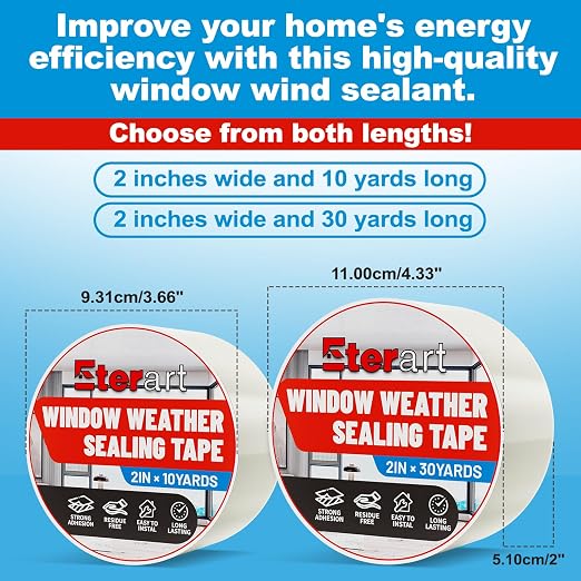Transparent Weatherproof Seal Tape 2" x 30 Yards, High Strength Waterproof - Image 7