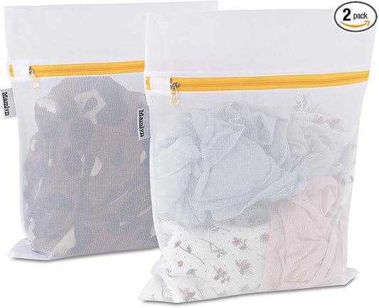 Mesh Laundry Bag for Delicates, Wash Bag for Underwear and Lingerie, Makeup by Mamlyn