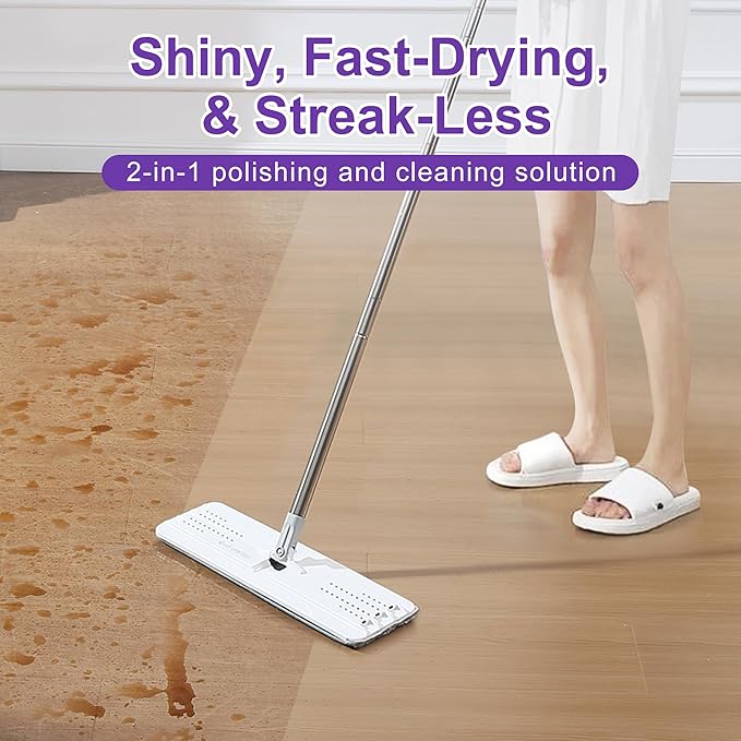JOYMOOP Mop and Bucket with Wringer Set and Floor Cleaner Pods, Flat Floor Mop - Image 3