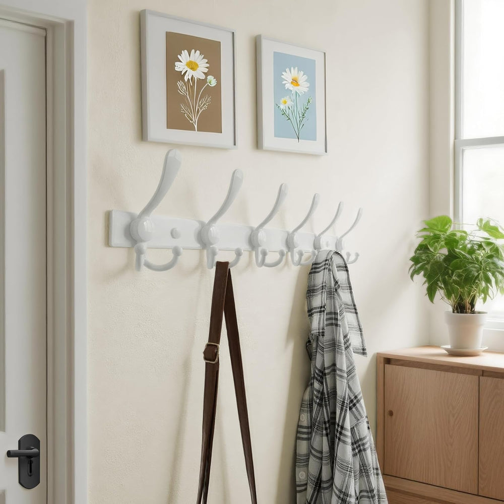 Dseap Coat Rack Wall Mount 24 Inch, Heavy Duty 12-Gauge Base vs Flimsy 1mm, D...