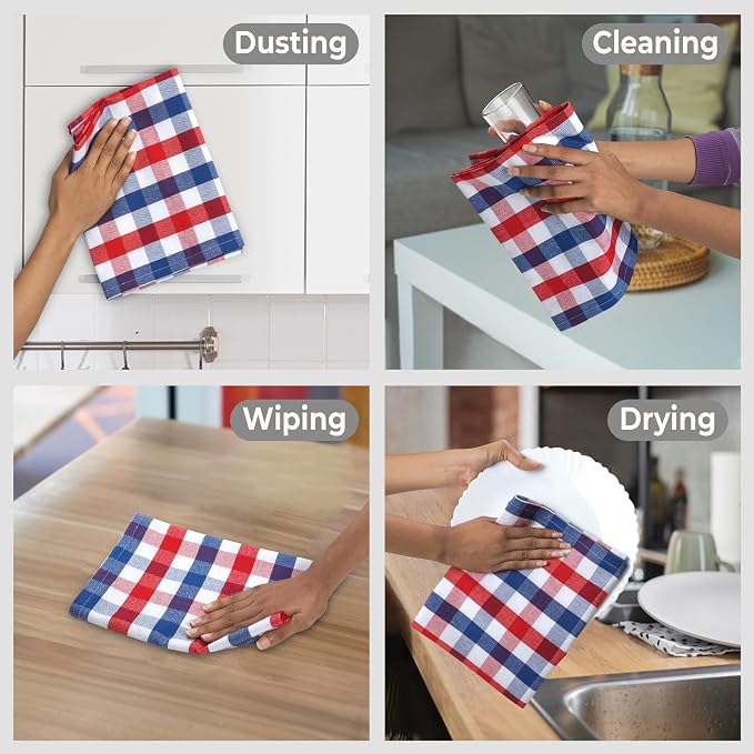 July 4th KitchenTowels Patriotic DishTowels 100% Cotton 18X28 Inches Highly - Image 3